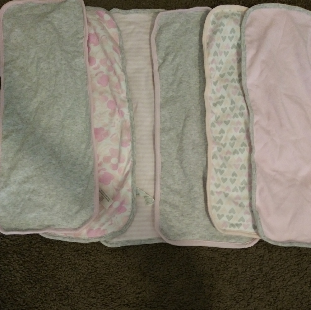 6 pk Burp Cloth Set from Cloud Island